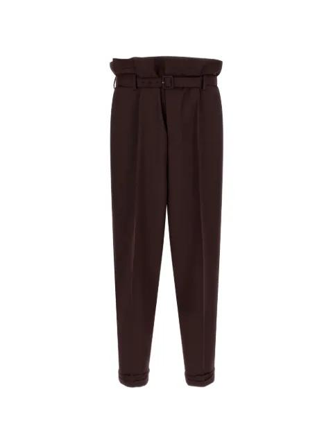 belted paper-bag trousers by SAINT LAURENT