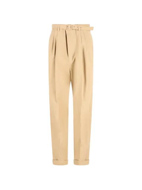belted pleated trousers by SAINT LAURENT