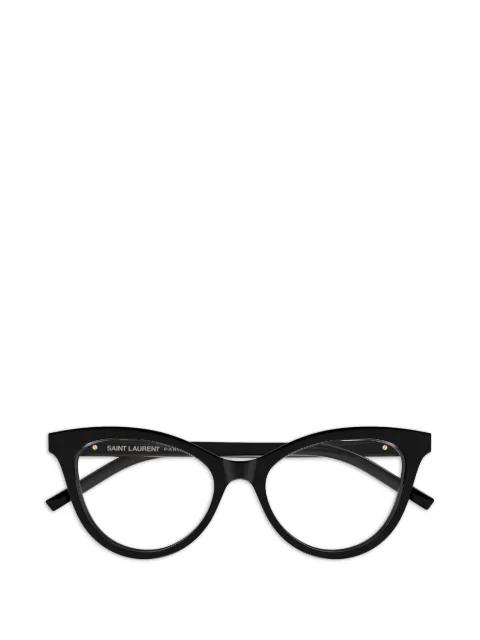 cat-eye logo glasses by SAINT LAURENT