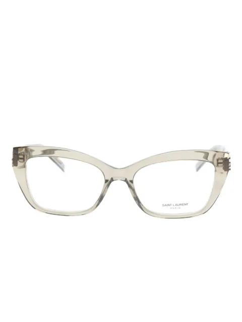 cat-eye logo glasses by SAINT LAURENT
