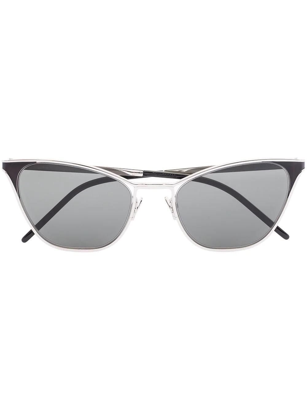 cat-eye silver-tone sunglasses by SAINT LAURENT