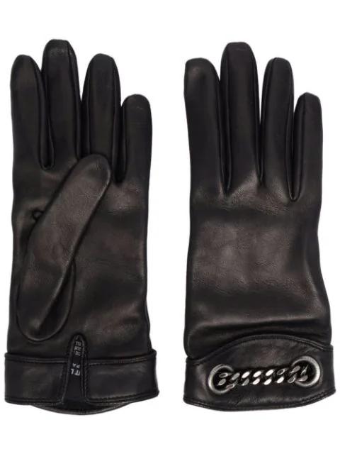 chainlink full-finger gloves by SAINT LAURENT