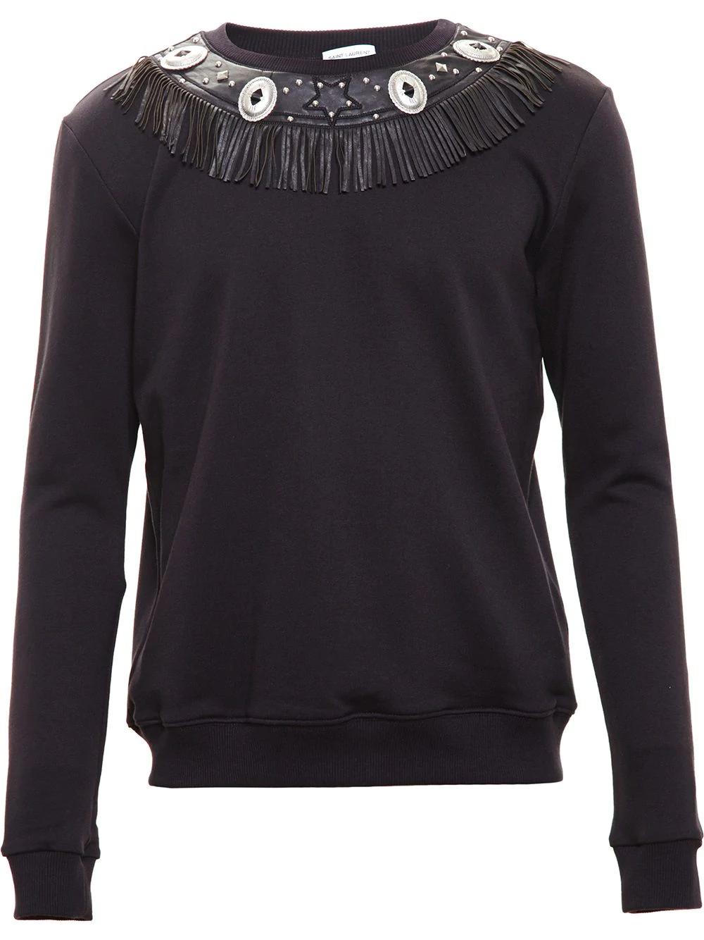 concho detail sweatshirt by SAINT LAURENT