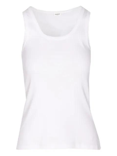 cotton tank top by SAINT LAURENT