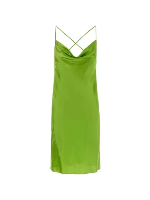 cowl-neck satin mini dress by SAINT LAURENT