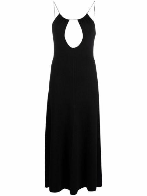 cut-out midi dress by SAINT LAURENT