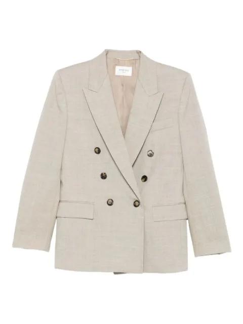 double-breasted button blazer by SAINT LAURENT