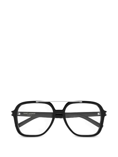double-bridge pilot-frame glasses by SAINT LAURENT