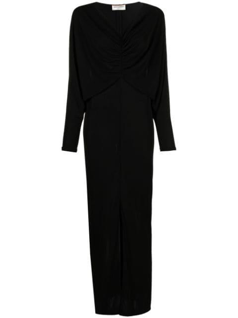 draped maxi dress by SAINT LAURENT