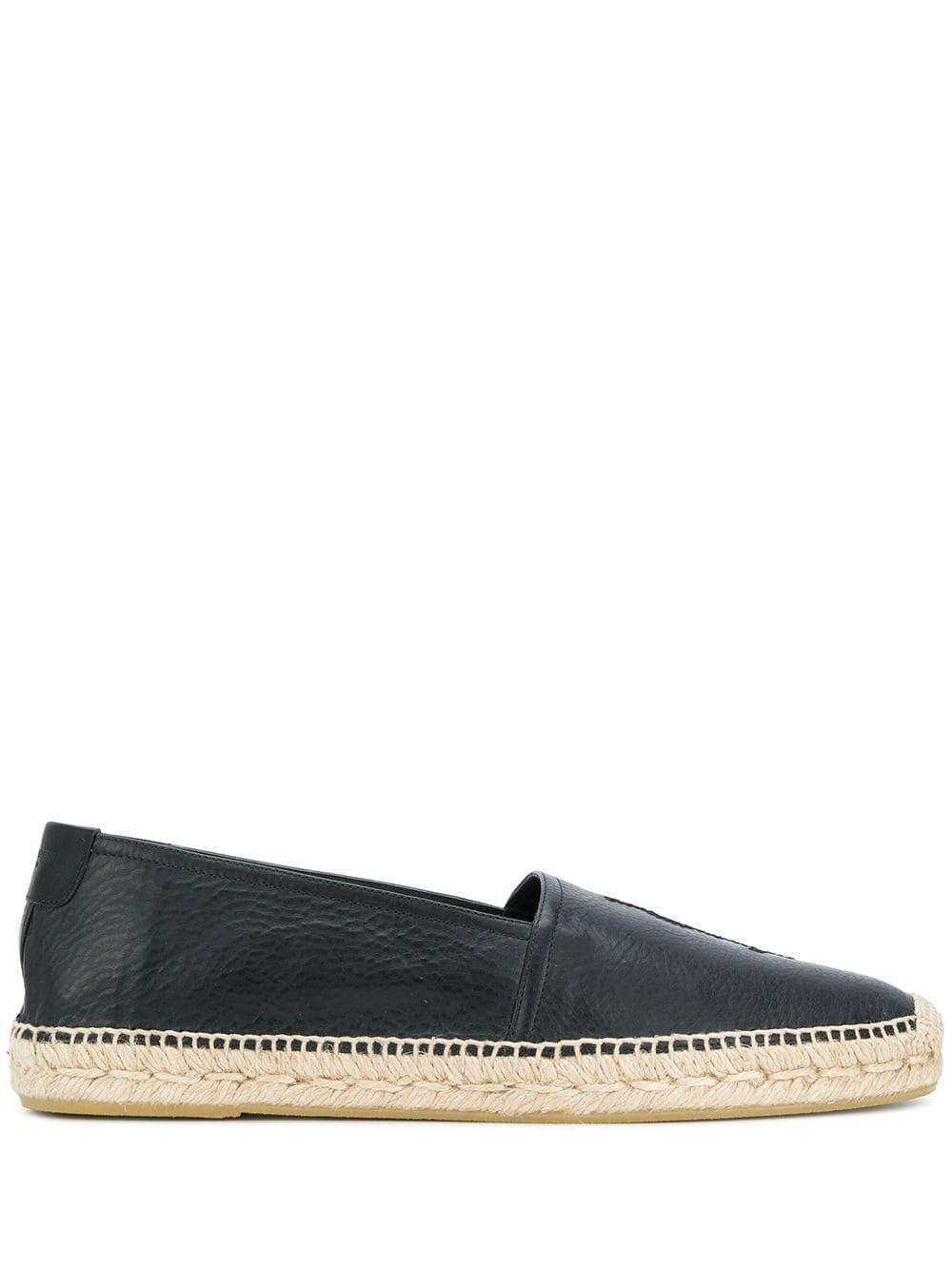 embroidered monogram espadrilles by SAINT LAURENT