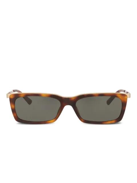 engraved rectangle sunglasses by SAINT LAURENT