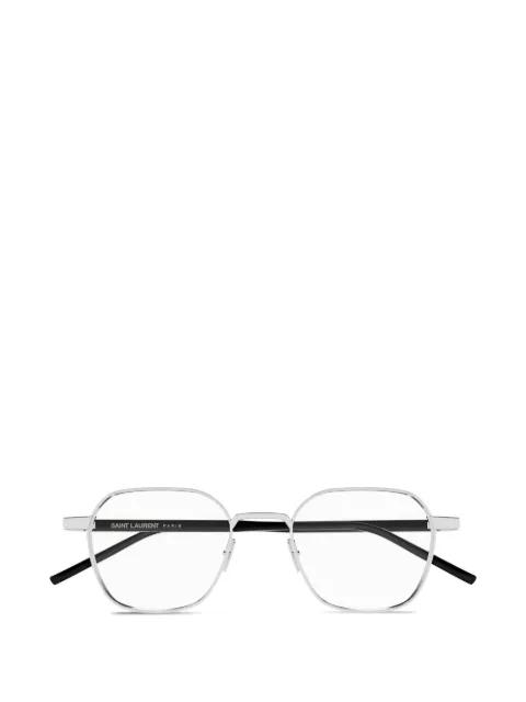 geometric-frame glasses by SAINT LAURENT