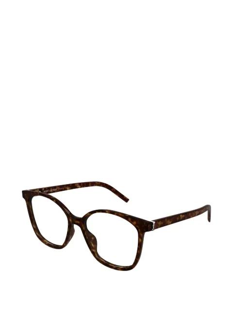 geometric-frame glasses by SAINT LAURENT