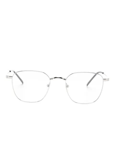 geometric-frame glasses by SAINT LAURENT