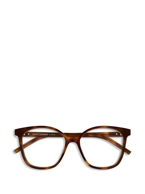 geometric-frame glasses by SAINT LAURENT