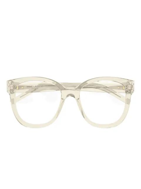 geometric logo glasses by SAINT LAURENT
