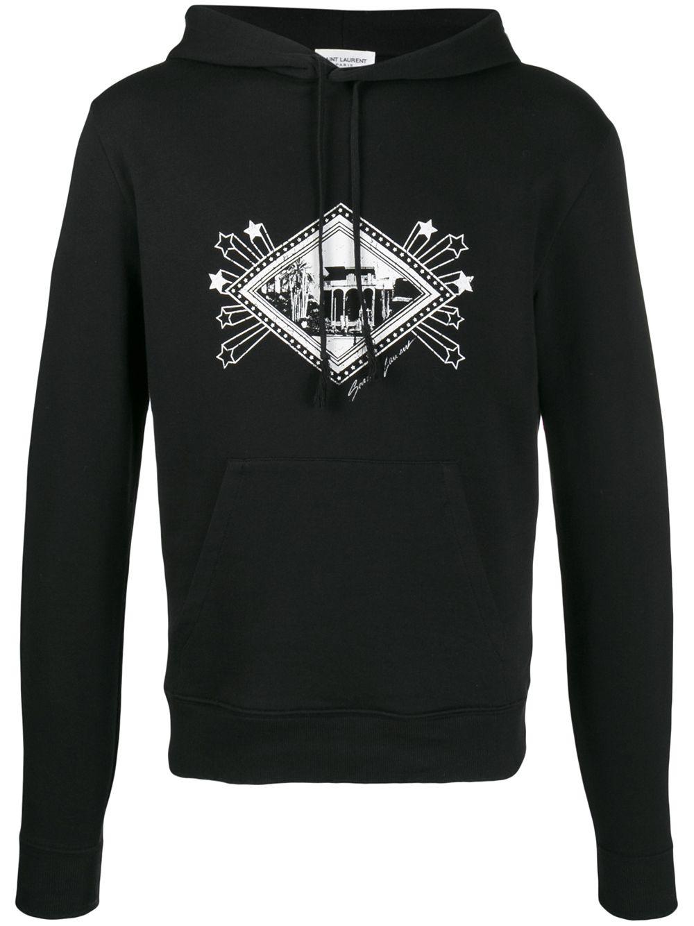 graphic print hoodie by SAINT LAURENT