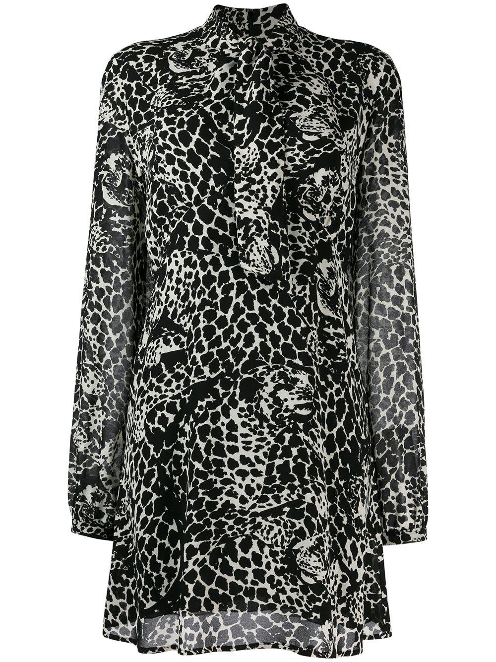 graphic print shirt dress by SAINT LAURENT