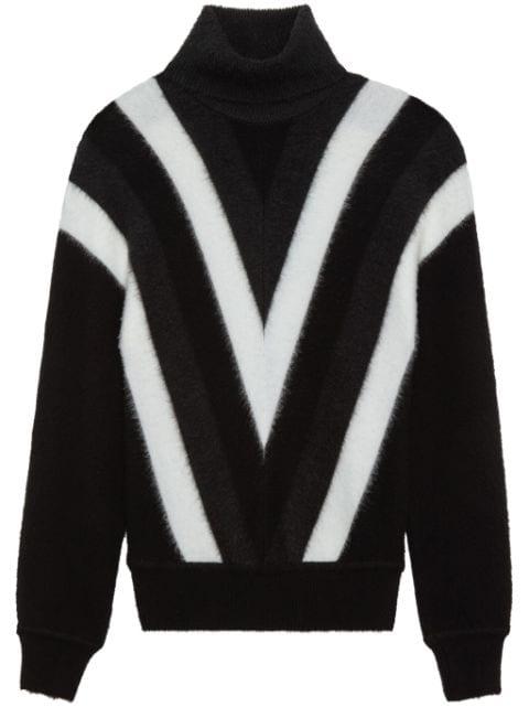 graphic-print wool jumper by SAINT LAURENT