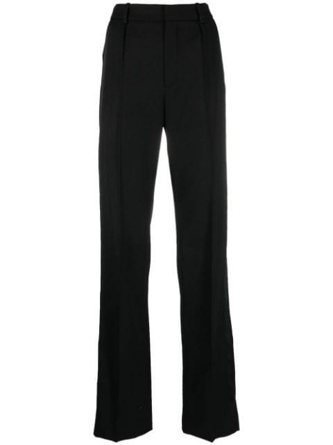 high-waisted straight-leg trousers by SAINT LAURENT
