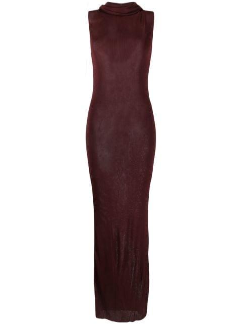 hoodied maxi dress by SAINT LAURENT