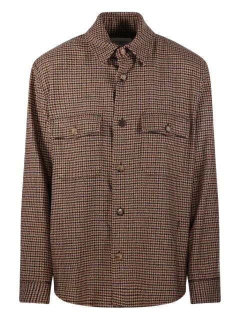 houndstooth-pattern shirt by SAINT LAURENT