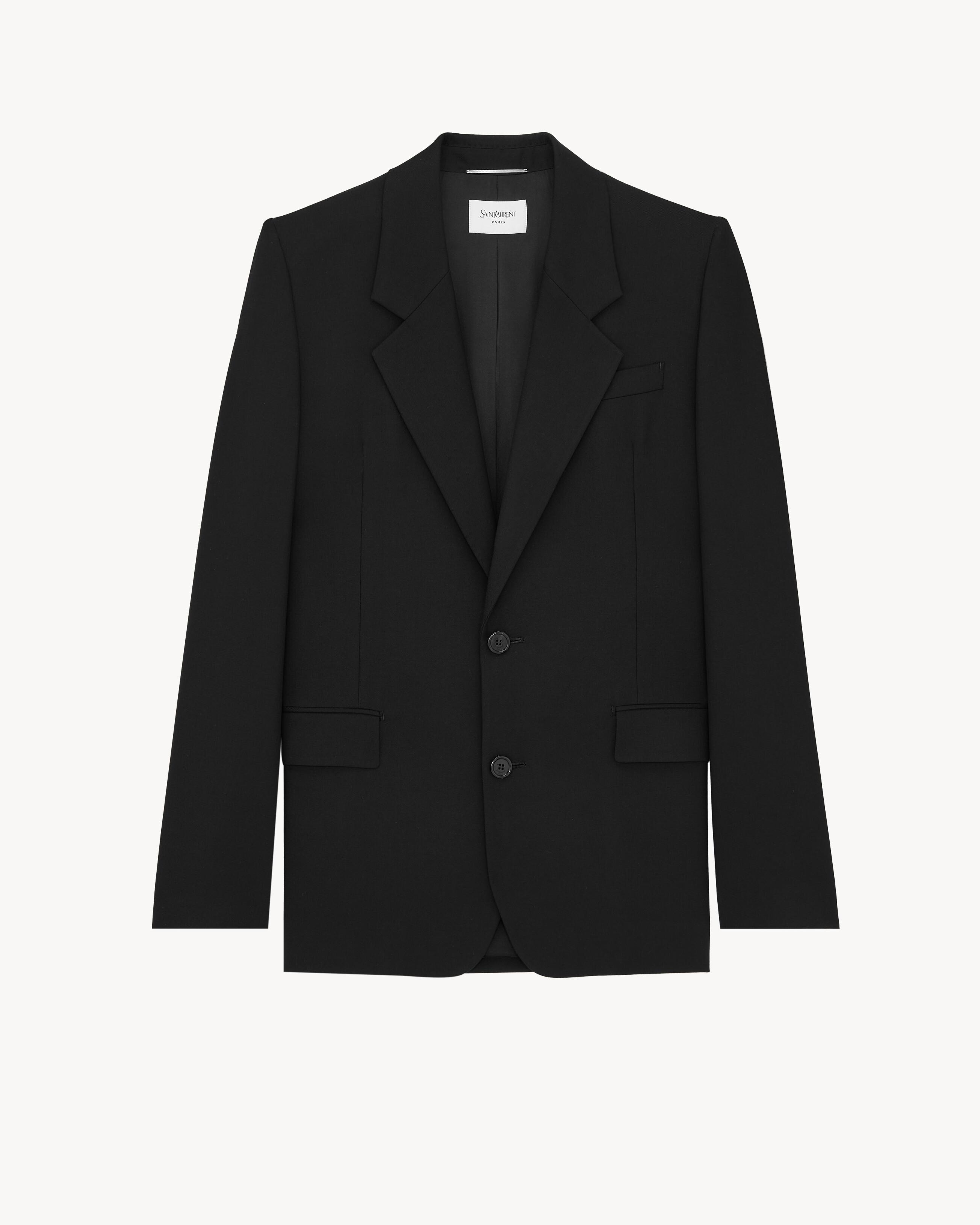 jacket in wool gabardine by SAINT LAURENT