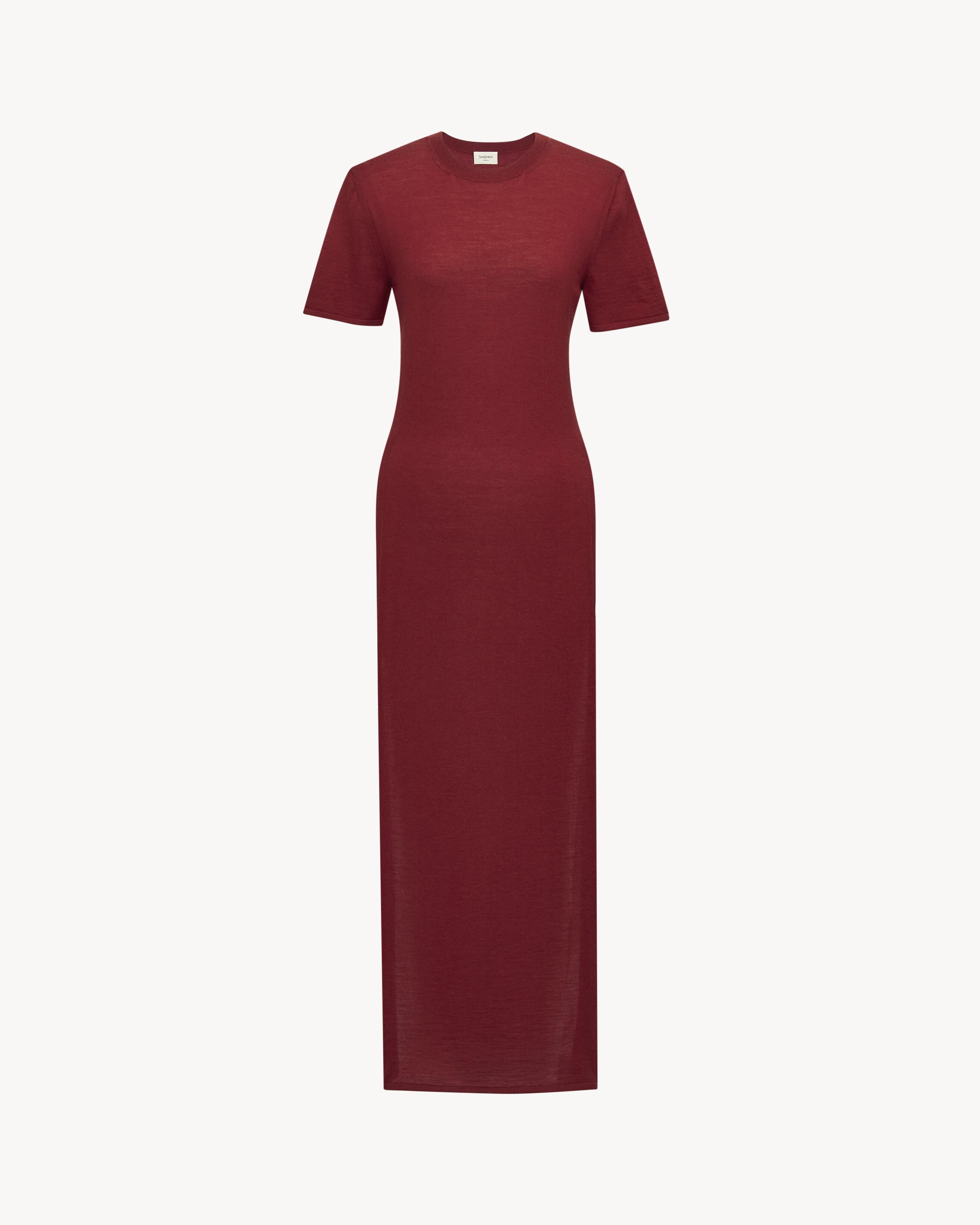 knit dress in wool by SAINT LAURENT