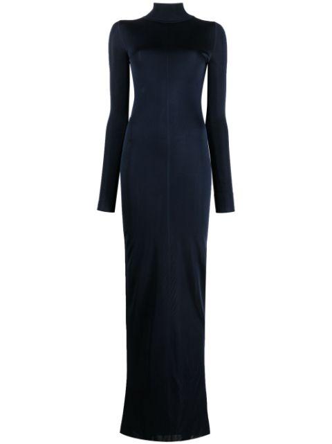 knit long-sleeve maxi dress by SAINT LAURENT
