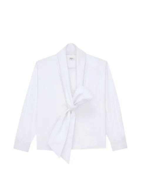 knotted-detail shirt by SAINT LAURENT