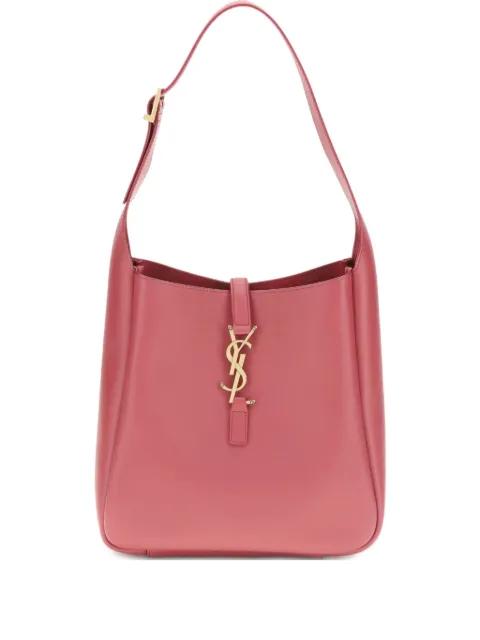 leather YSL logo shoulder bag by SAINT LAURENT