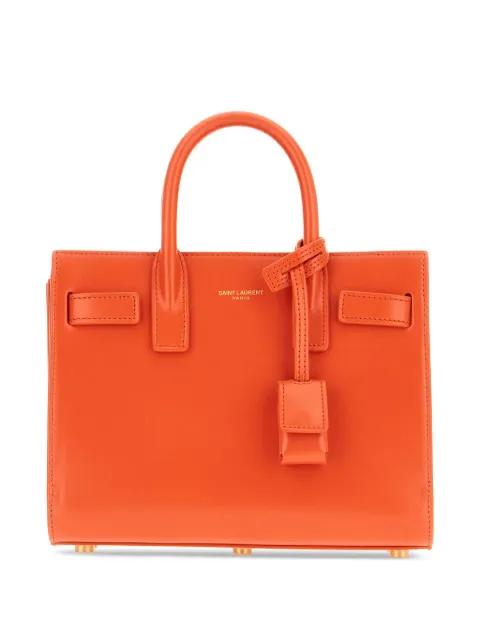 leather top-handles tote bag by SAINT LAURENT