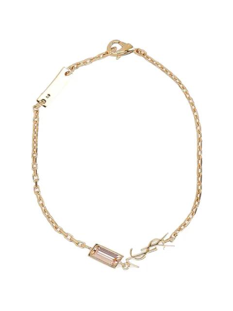 logo-charm bracelet by SAINT LAURENT