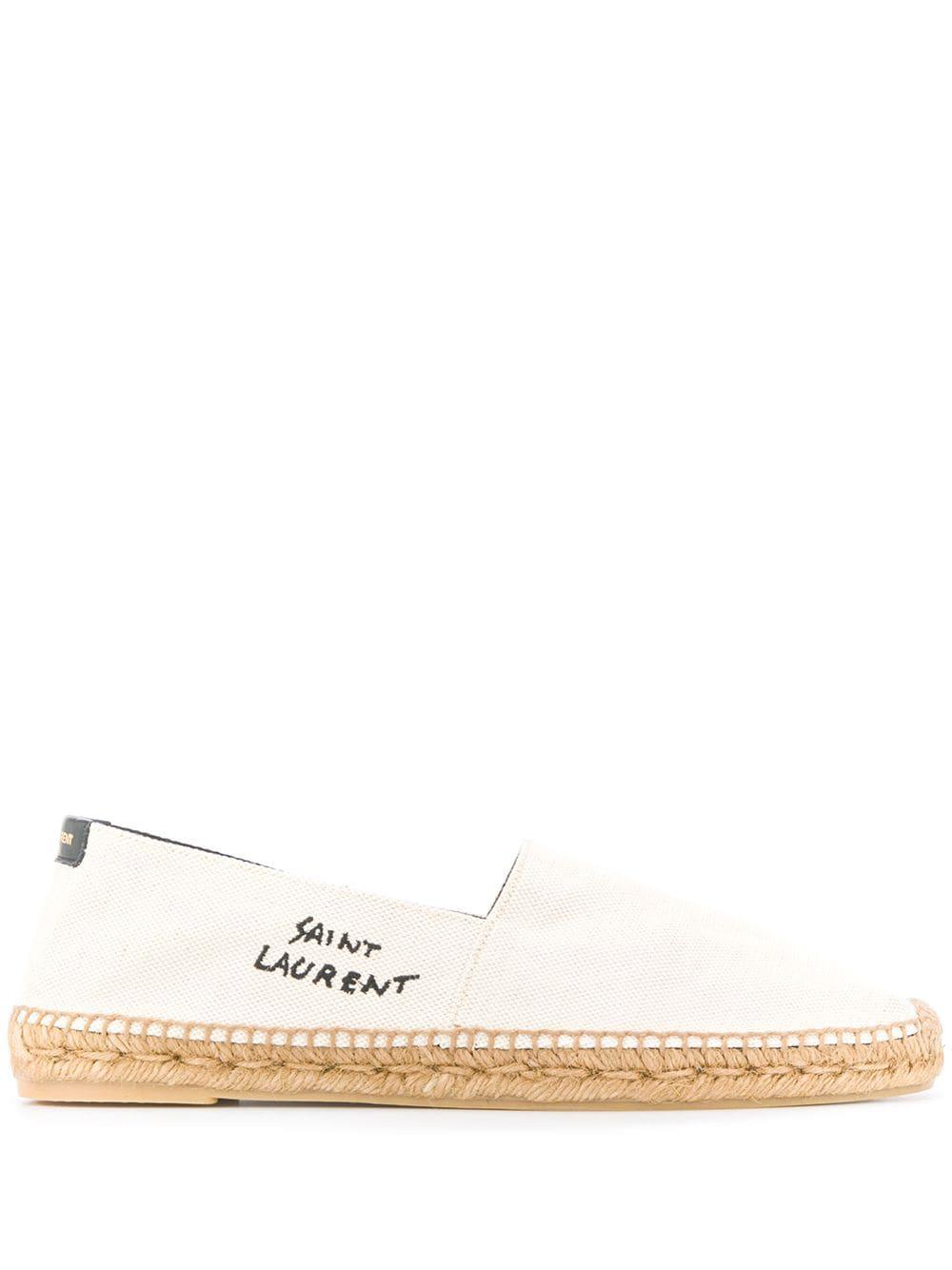 logo-embroidered espadrilles by SAINT LAURENT
