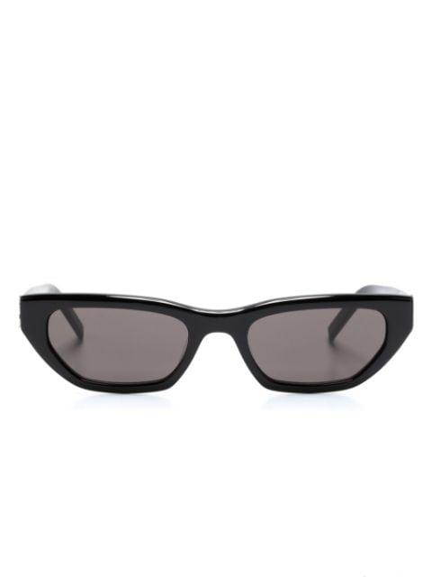 logo-plaque cat-eye sunglasses by SAINT LAURENT