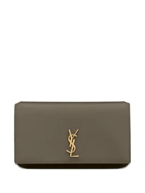 logo-plaque flap mini bag by SAINT LAURENT