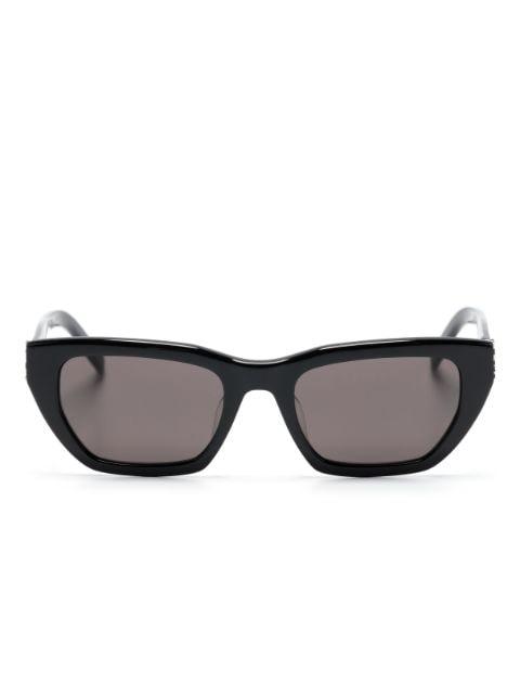 logo-plaque rectangle-frame sunglasses by SAINT LAURENT