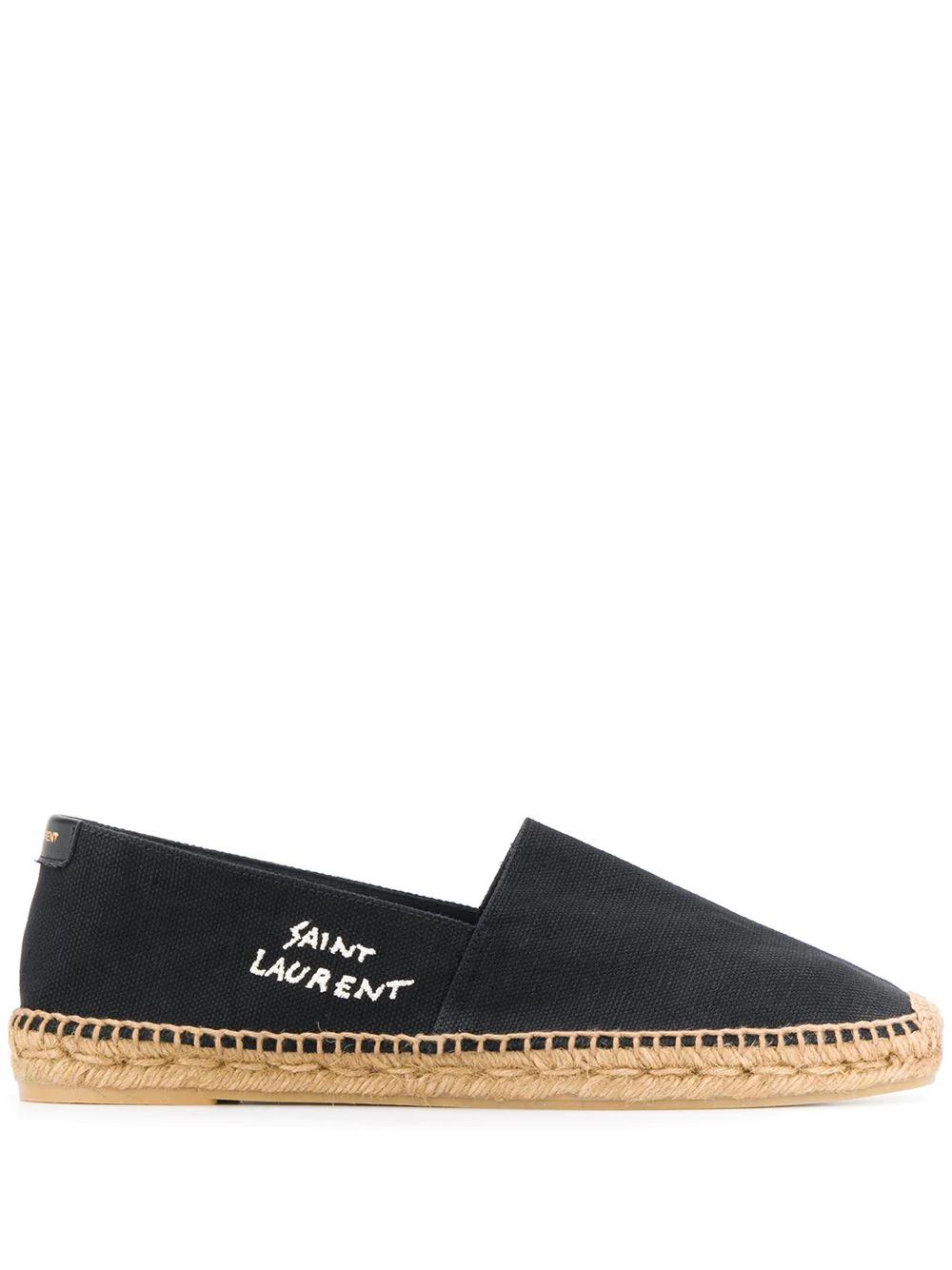 logo-print canvas espadrilles by SAINT LAURENT