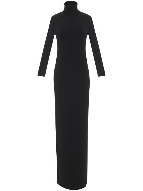 long-sleeve wool dress by SAINT LAURENT