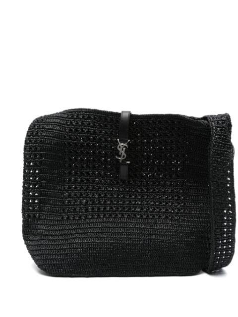 medium Les 5 À 7 raffia shoulder bag by SAINT LAURENT
