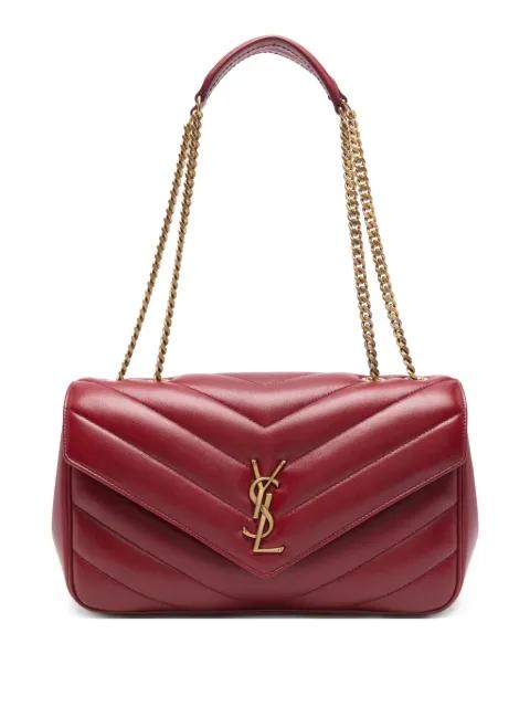medium Loulou chevron-quilted chain-strap shoulder bag by SAINT LAURENT