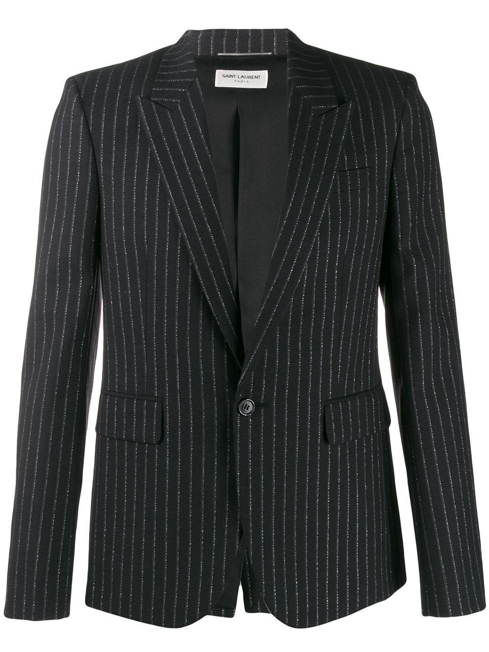 metallic stripes blazer by SAINT LAURENT