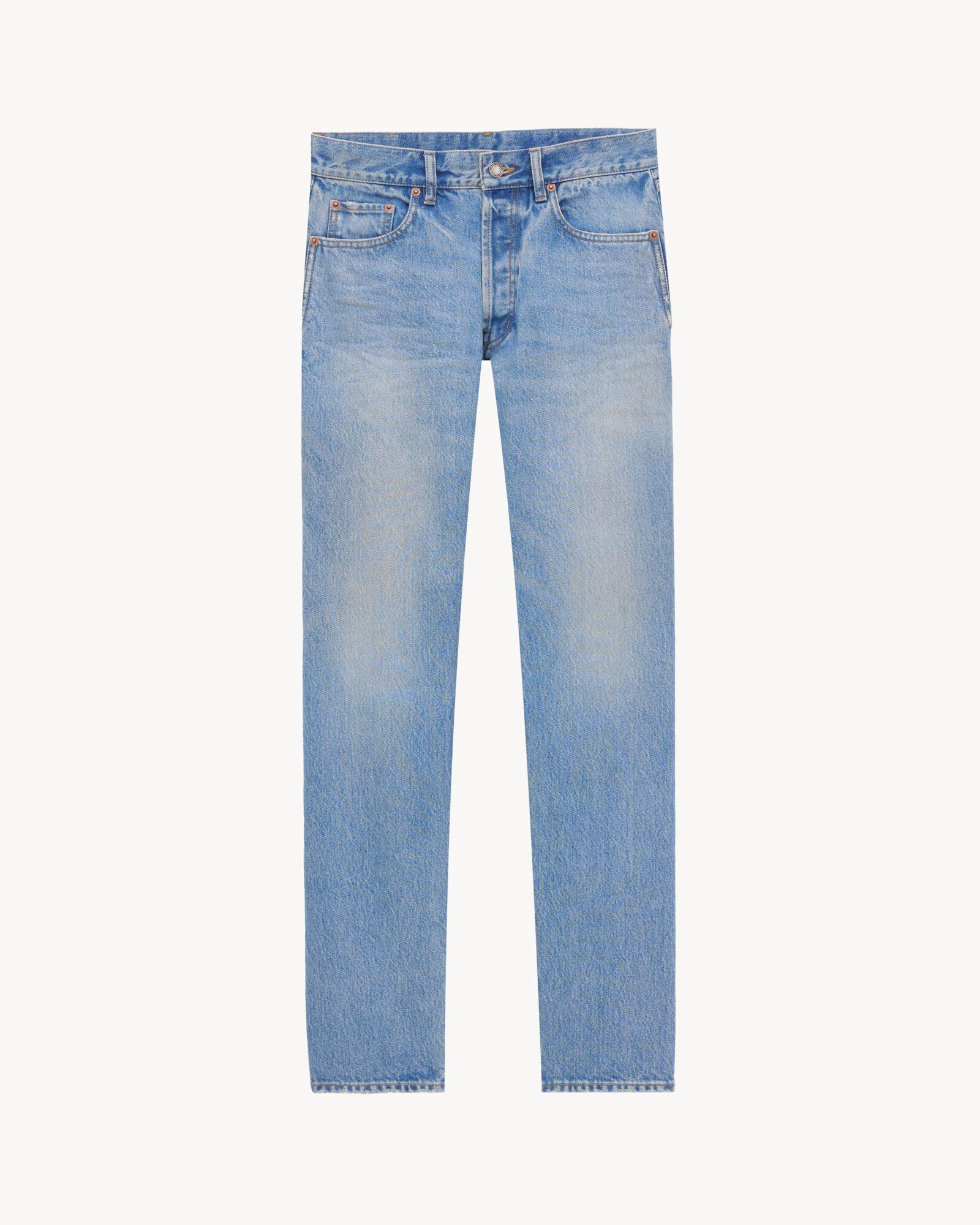 mick long jeans in nonza blue denim by SAINT LAURENT