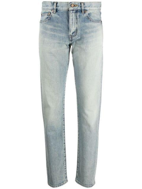 mid-rise straight-leg jeans by SAINT LAURENT