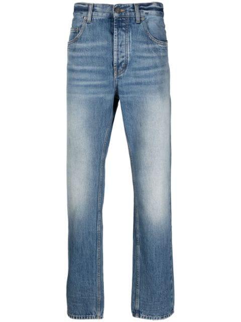 mid-rise straight-leg jeans by SAINT LAURENT