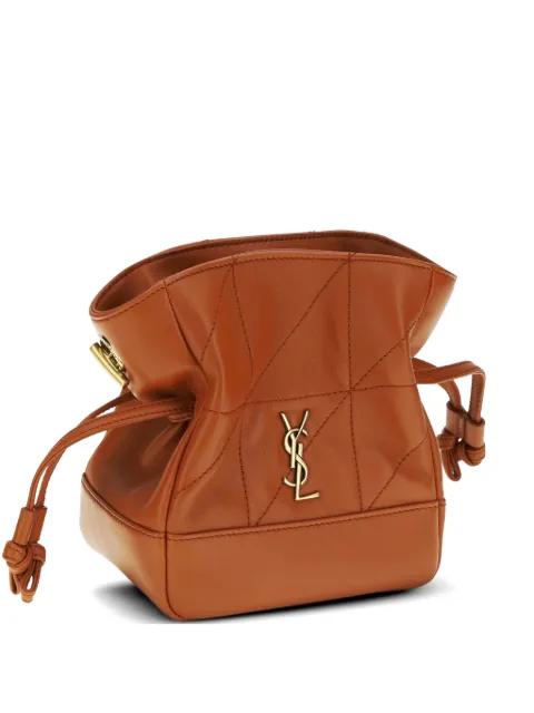 mini Jamie leather clutch bag by SAINT LAURENT