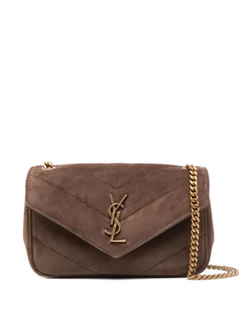 mini Loulou logo-patch cross body bag by SAINT LAURENT
