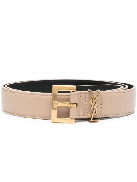 monogram logo belt by SAINT LAURENT