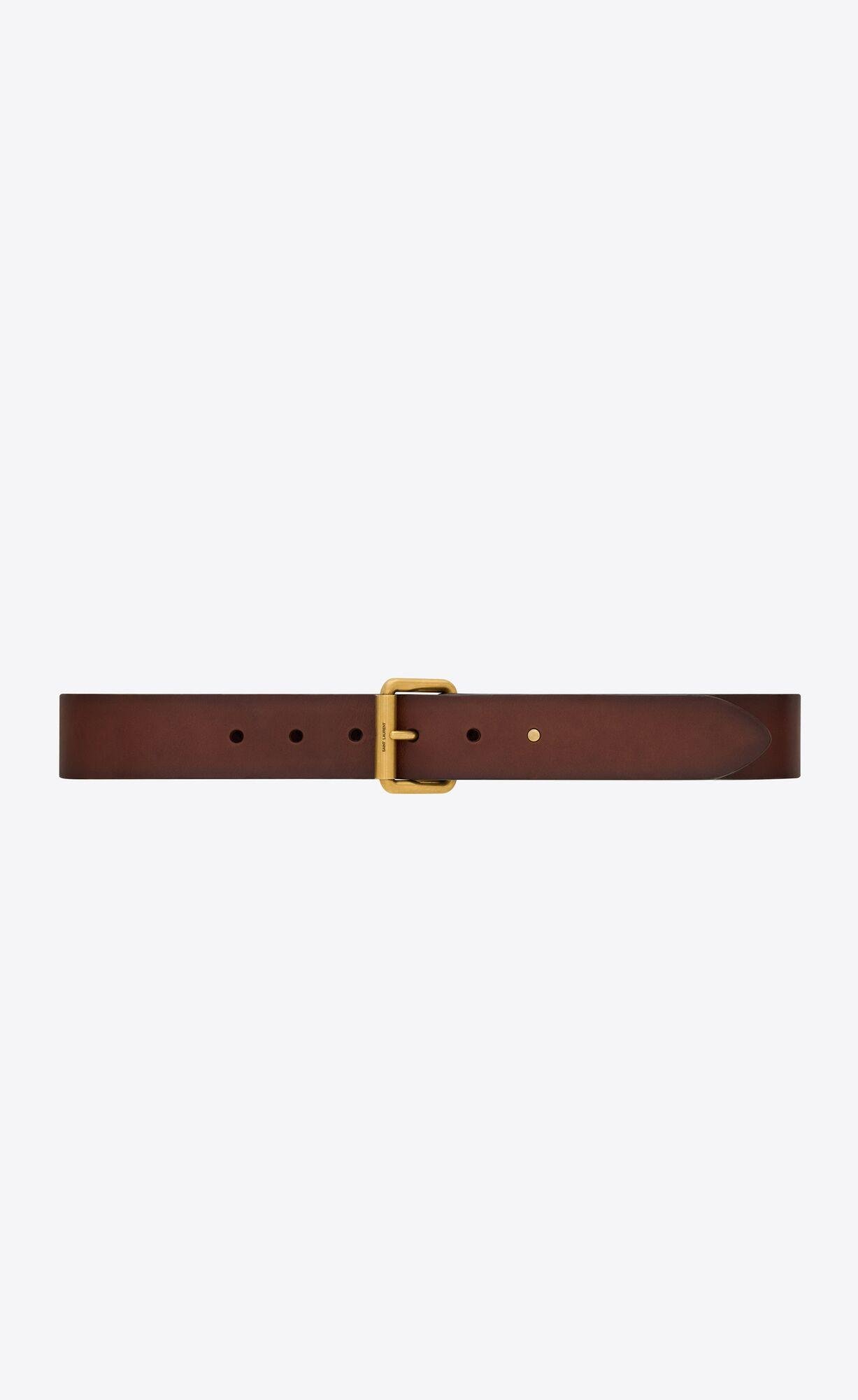 motorcycle belt in leather by SAINT LAURENT