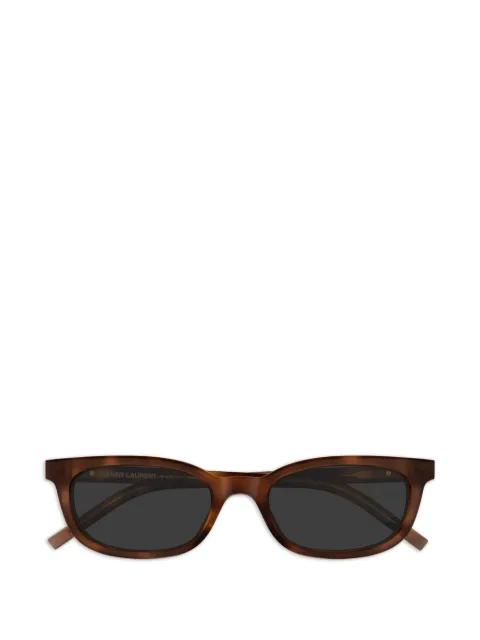 oval-frame tortoiseshell sunglasses by SAINT LAURENT